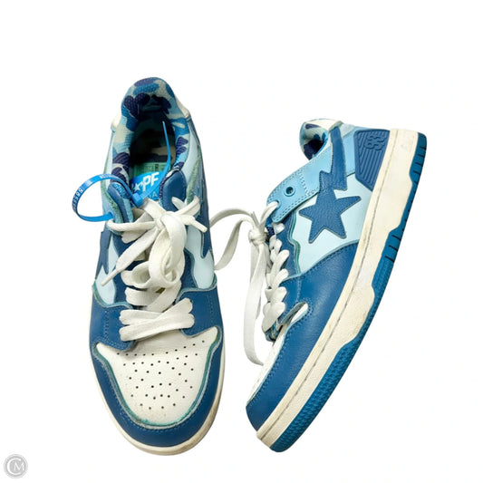 Shoes Sneakers By Bape In Blue & White, Size: 7
