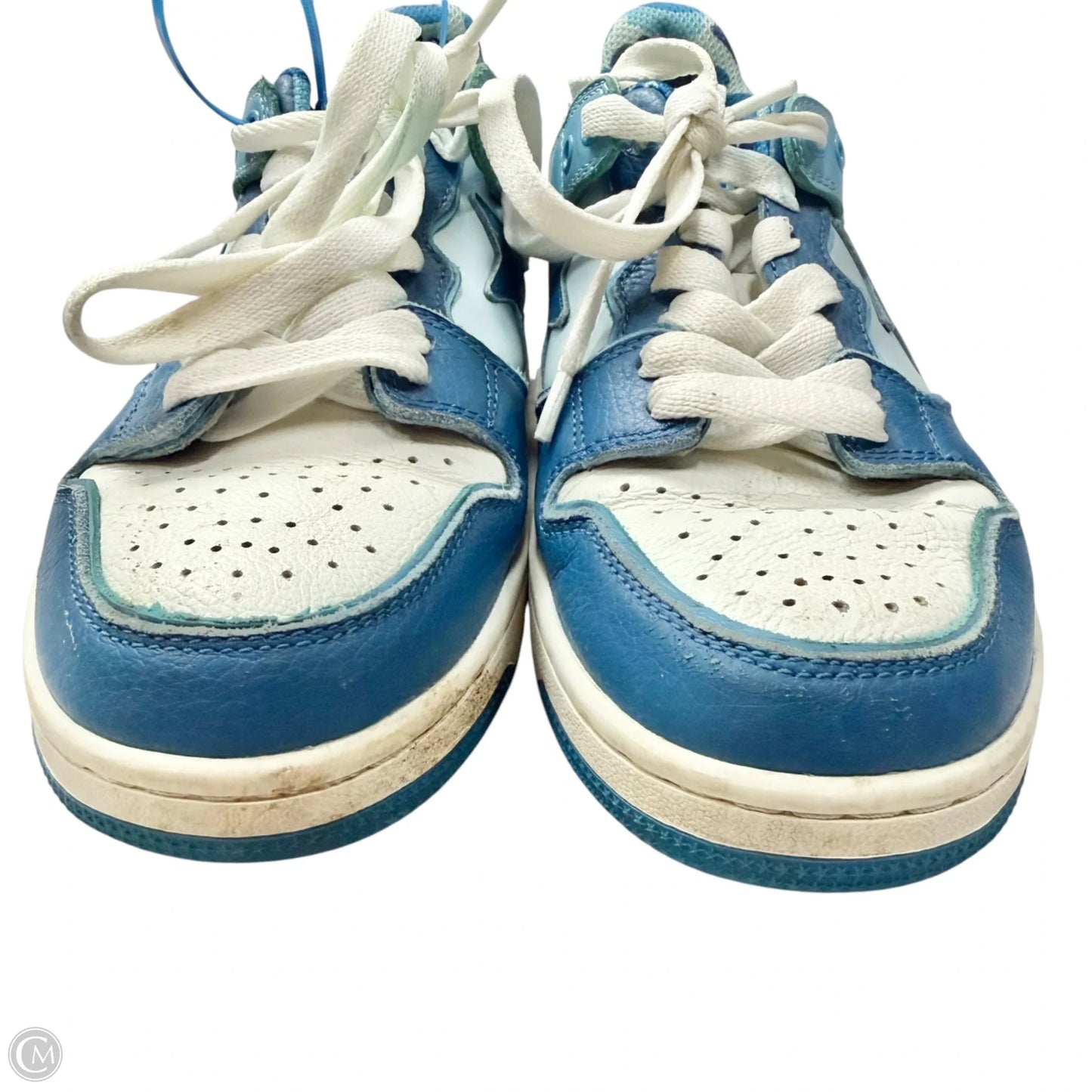 Shoes Sneakers By Bape In Blue & White, Size: 7