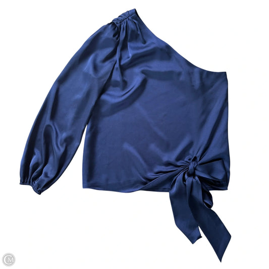 Top Long Sleeve Designer By Milly In Navy, Size: M