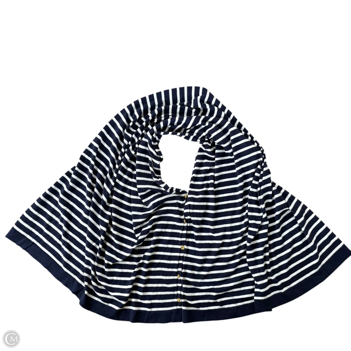 Poncho Designer By Lilly Pulitzer In Striped Pattern, Size: Osfm