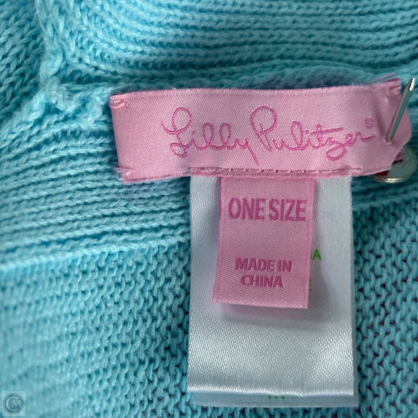Poncho Designer By Lilly Pulitzer In Blue & Pink, Size: Osfm