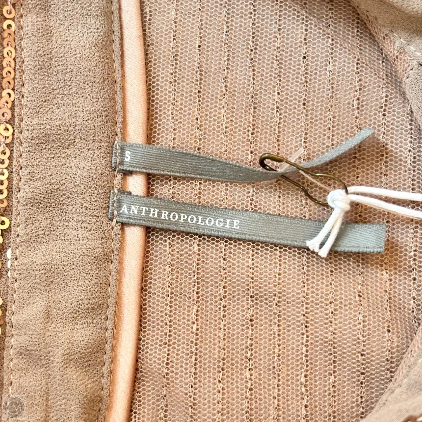 Top Long Sleeve By Anthropologie In Bronze, Size: S