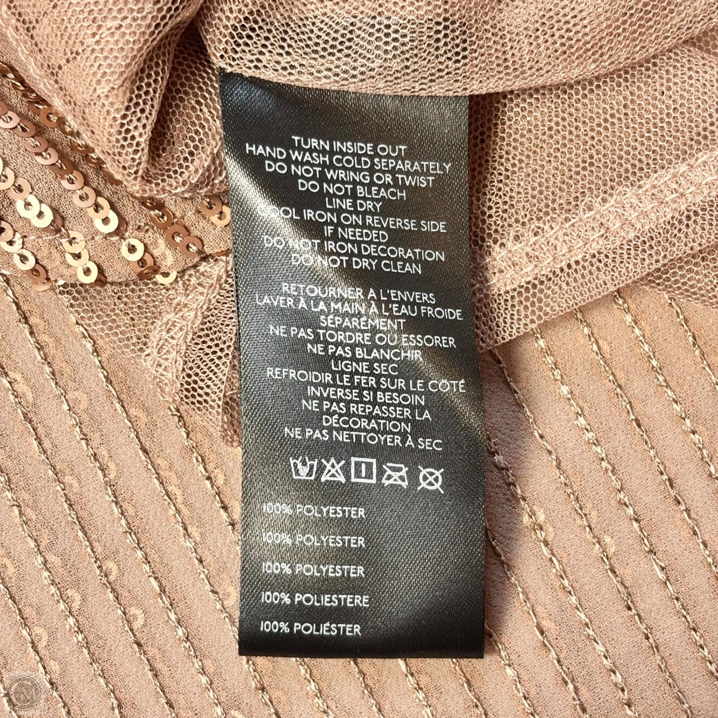 Top Long Sleeve By Anthropologie In Bronze, Size: S