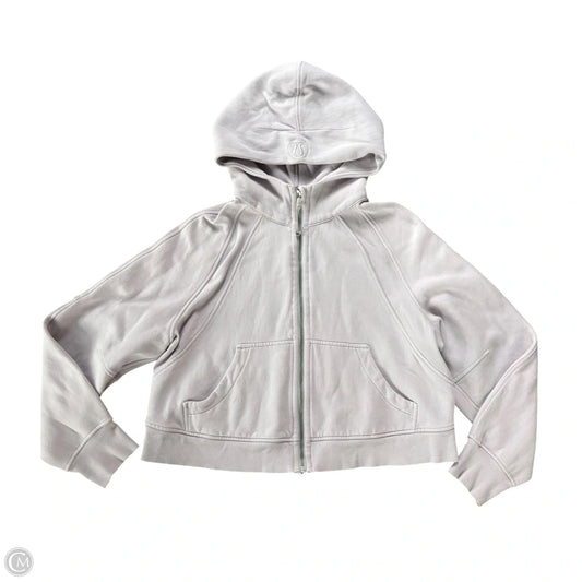 Athletic Jacket By Lululemon In Purple, Size: M