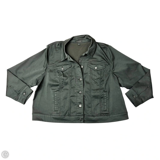 Jacket Denim By Lane Bryant In Black, Size: 3x