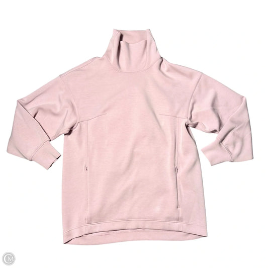 Athletic Sweatshirt Collar By Lululemon In Pink, Size: S