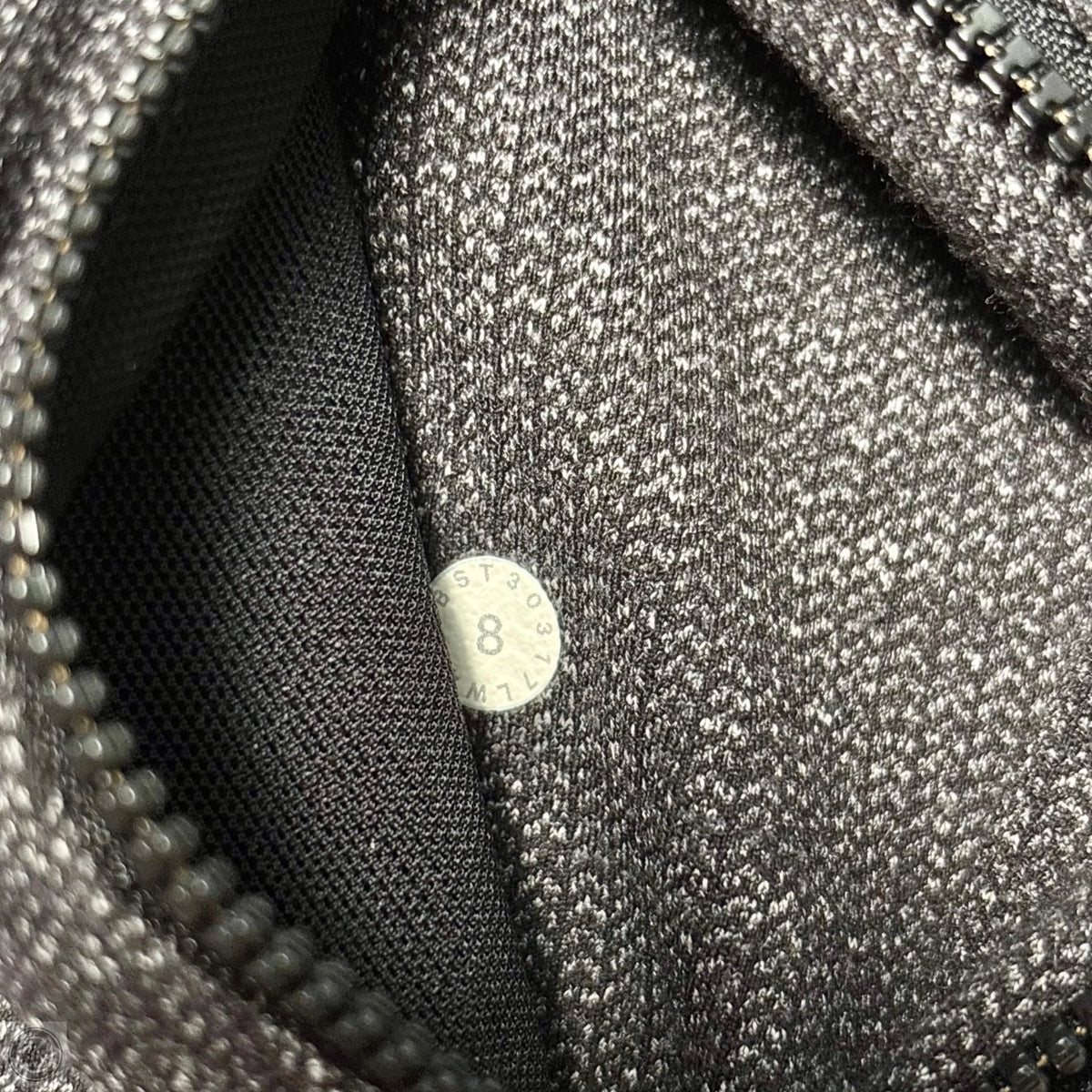 Athletic Jacket By Lululemon In Black & Grey, Size: M