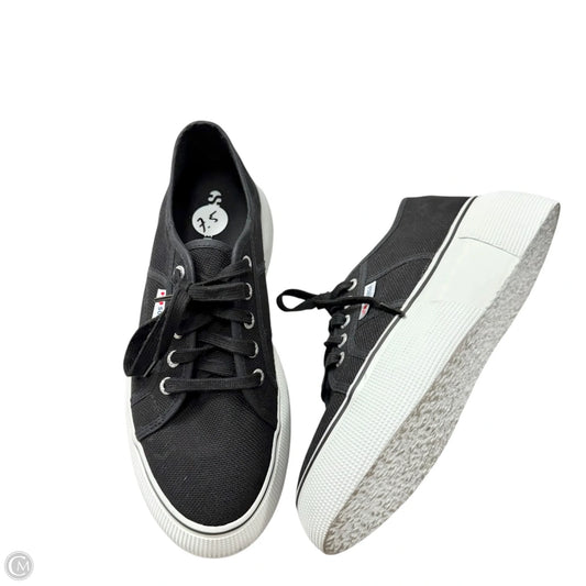 Shoes Sneakers By Superga In Black & White, Size: 7.5