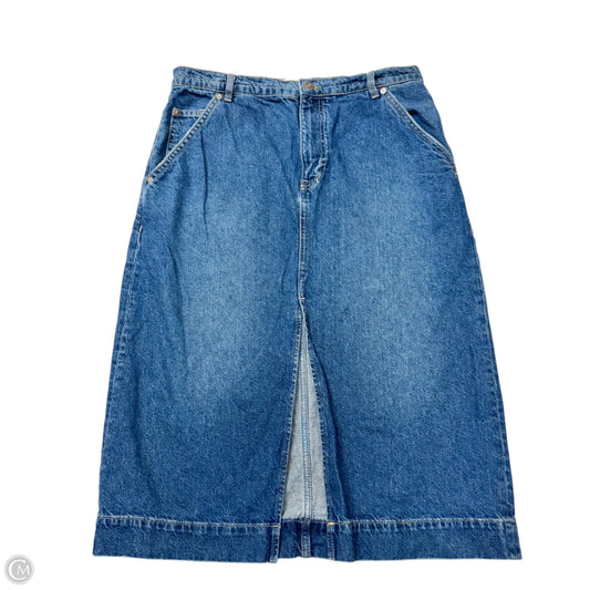 Skirt Midi By We The Free In Blue Denim, Size: 12