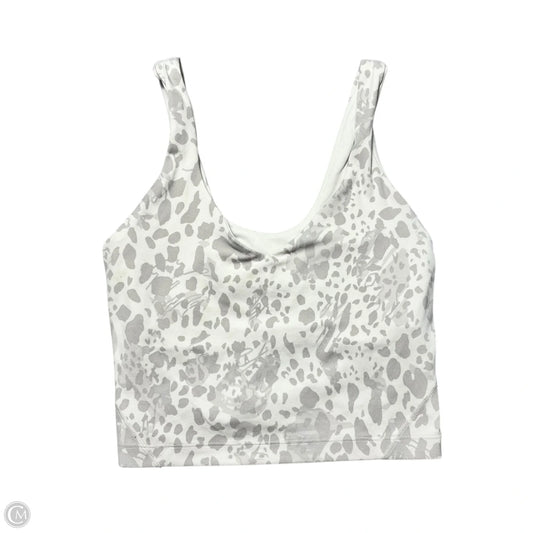 Athletic Bra By Lululemon In Grey & White, Size: Xs