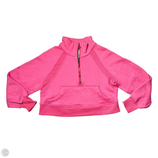Athletic Sweatshirt Collar By Lululemon In Pink, Size: S