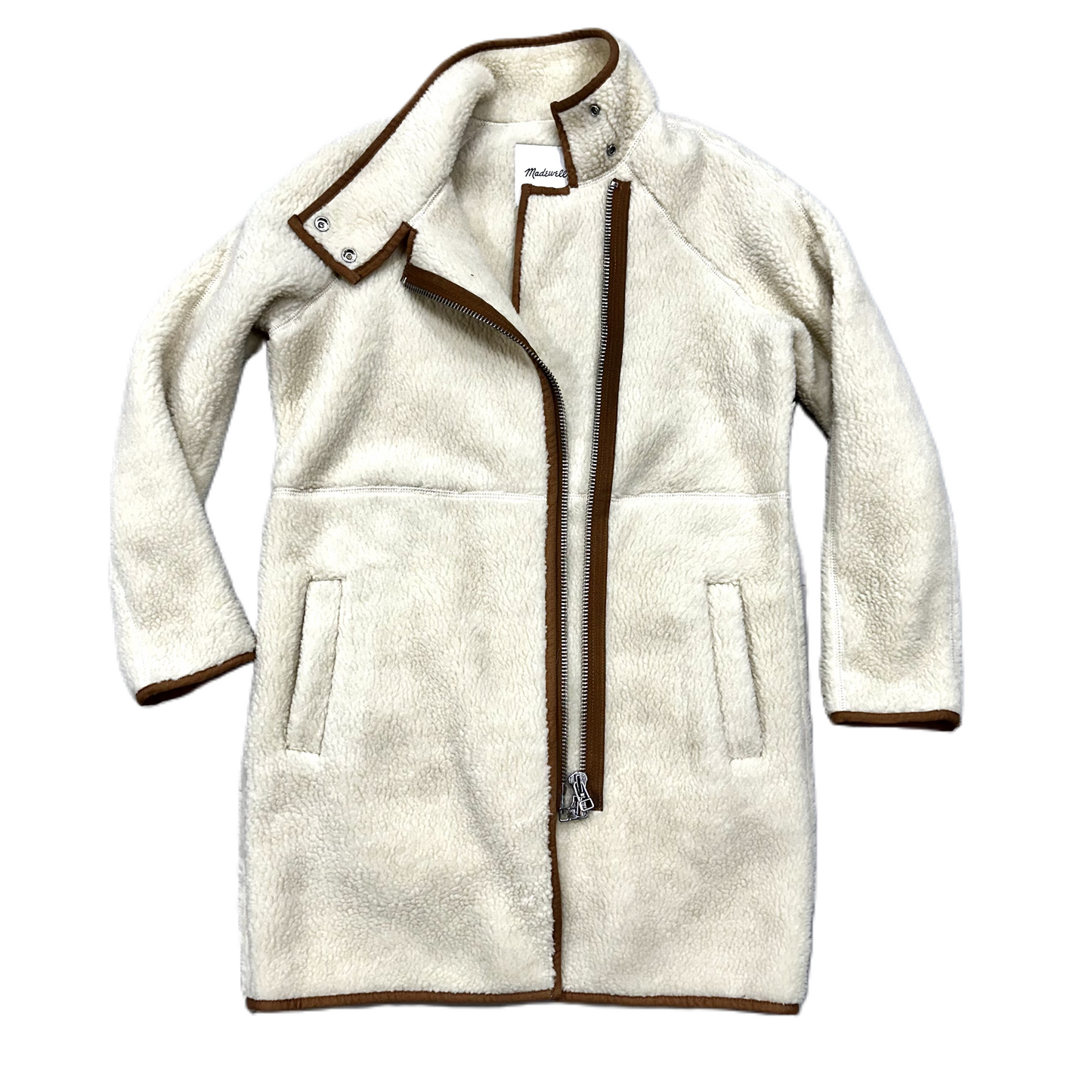 Jacket Fleece By Madewell In Cream, Size: Xxs