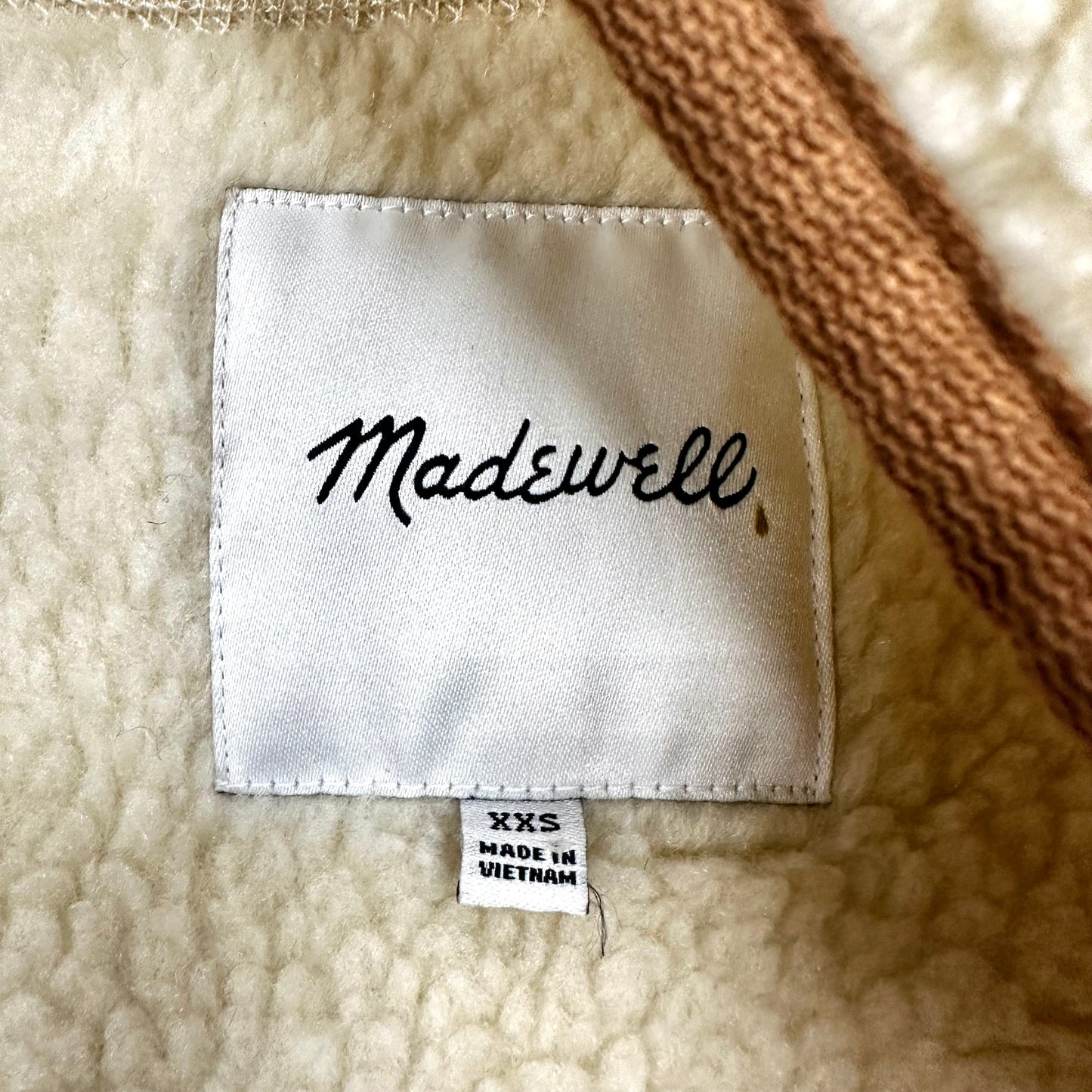 Jacket Fleece By Madewell In Cream, Size: Xxs