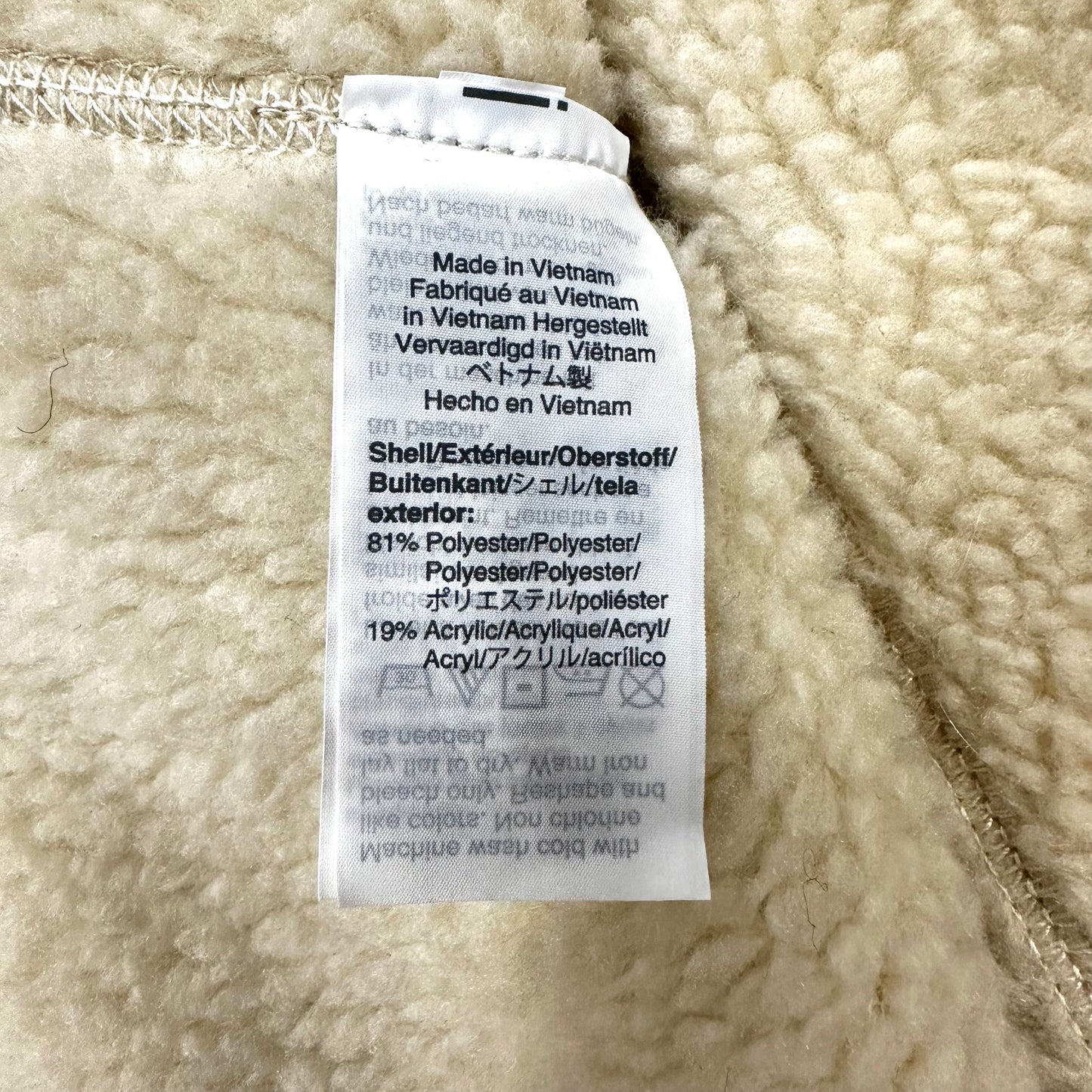 Jacket Fleece By Madewell In Cream, Size: Xxs