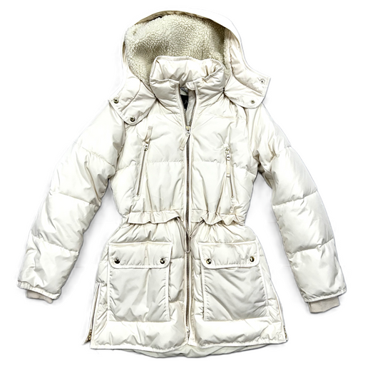 Coat Parka By J. Crew In Ivory, Size: Xs