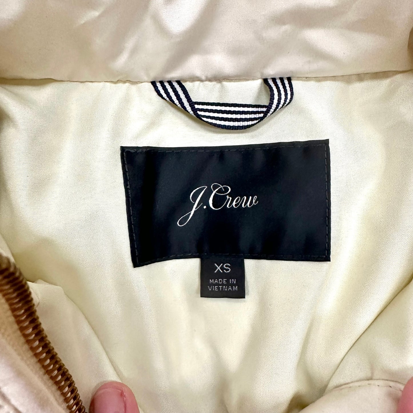 Coat Parka By J. Crew In Ivory, Size: Xs