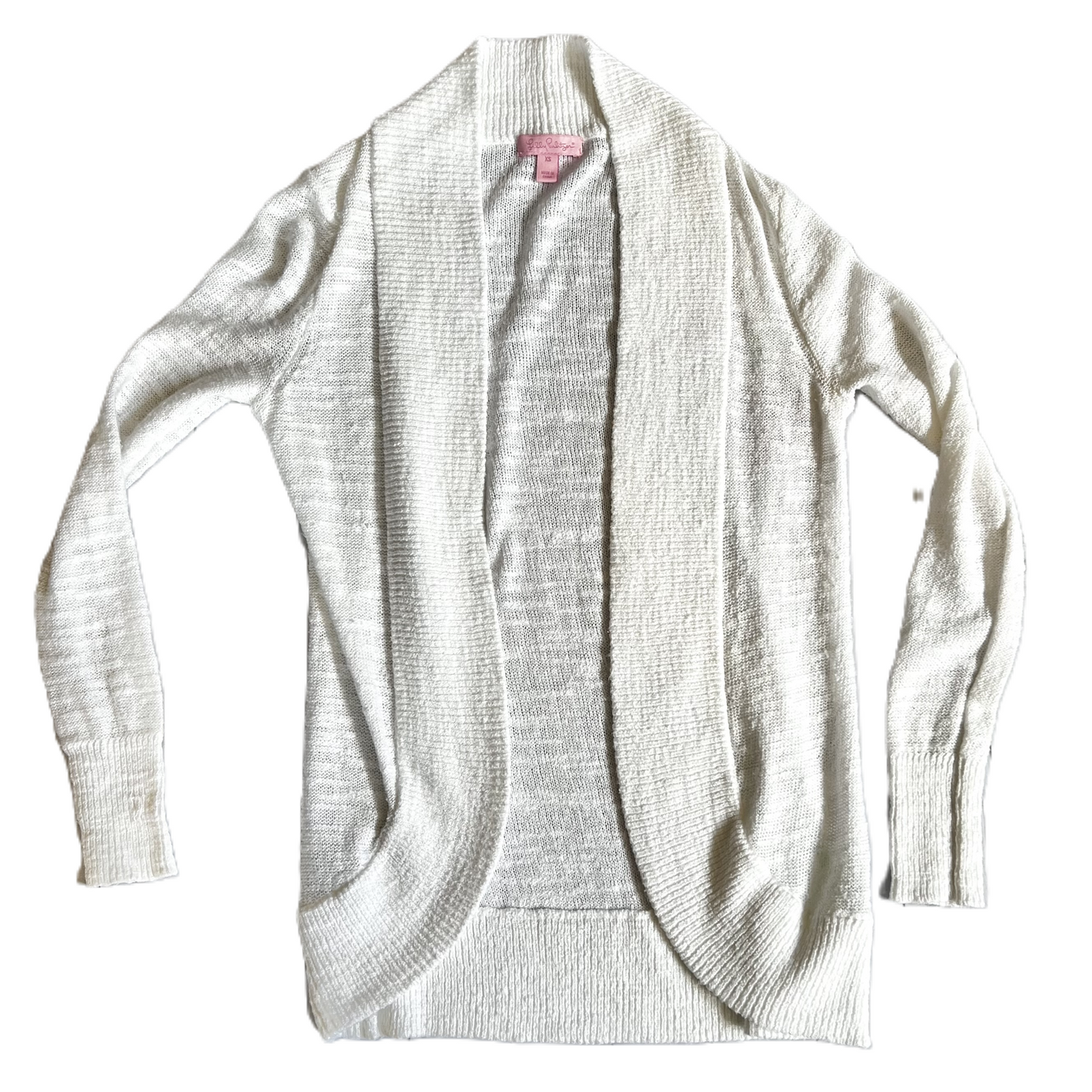 White Sweater Cardigan By Lilly Pulitzer, Size: Xs