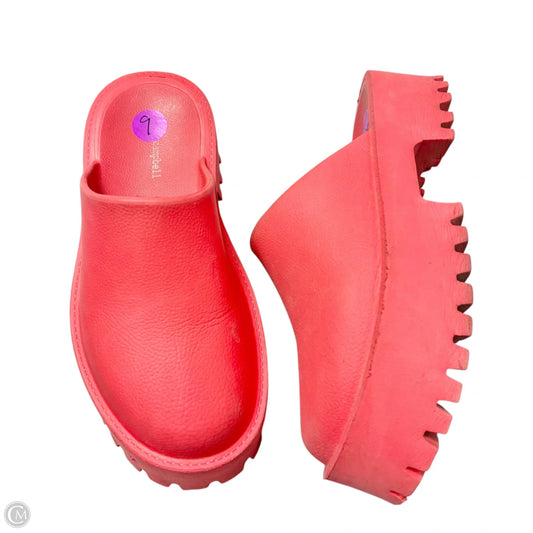 Shoes Heels Platform By Jeffery Campbell In Orange, Size: 9