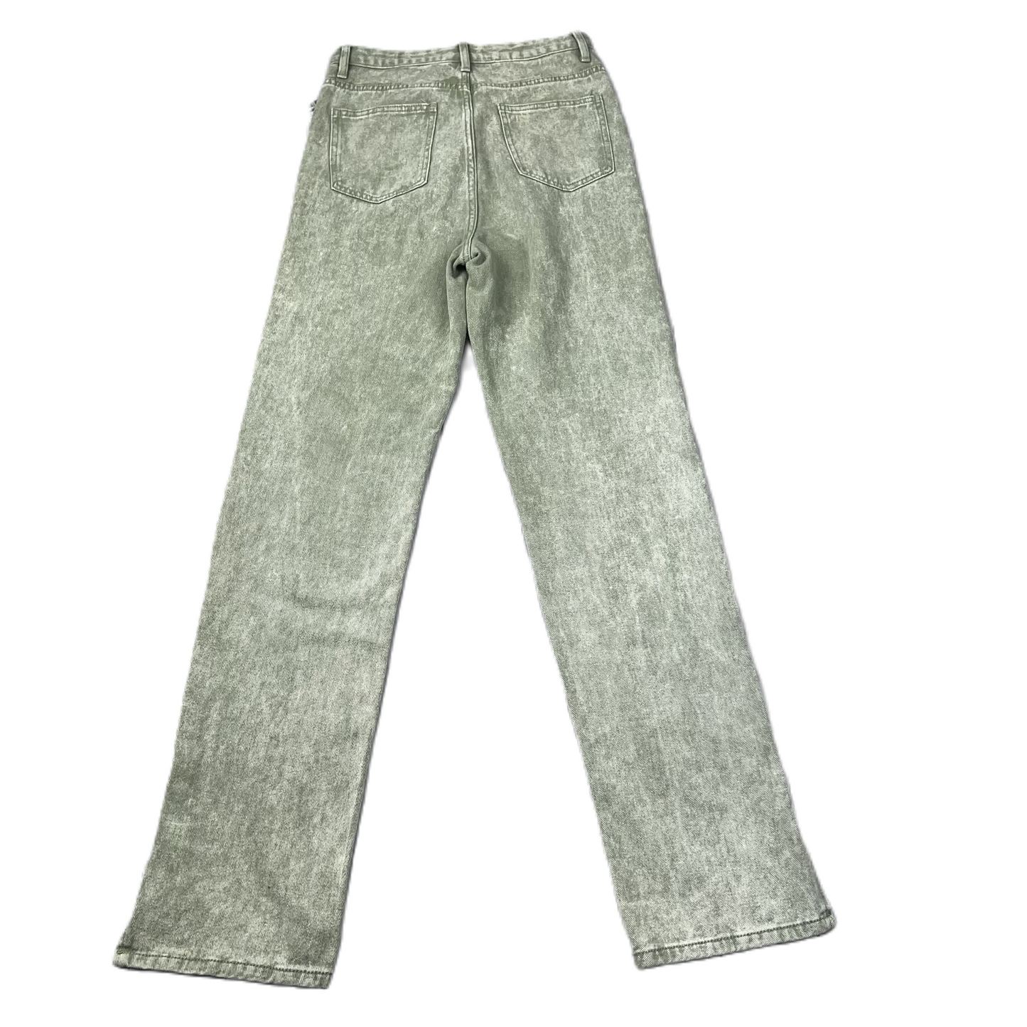 Green Denim Jeans Wide Leg By Pretty Little Thing, Size: 6