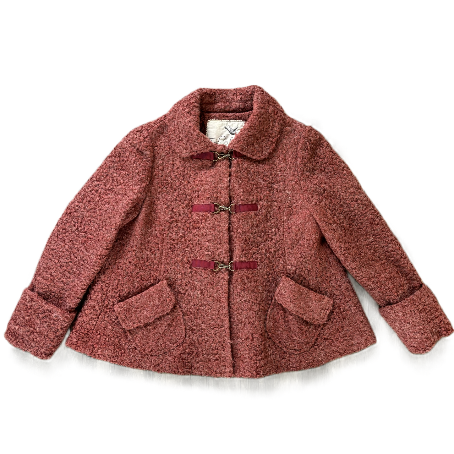 Coat Faux Fur & Sherpa By Tabitha In Red, Size: L