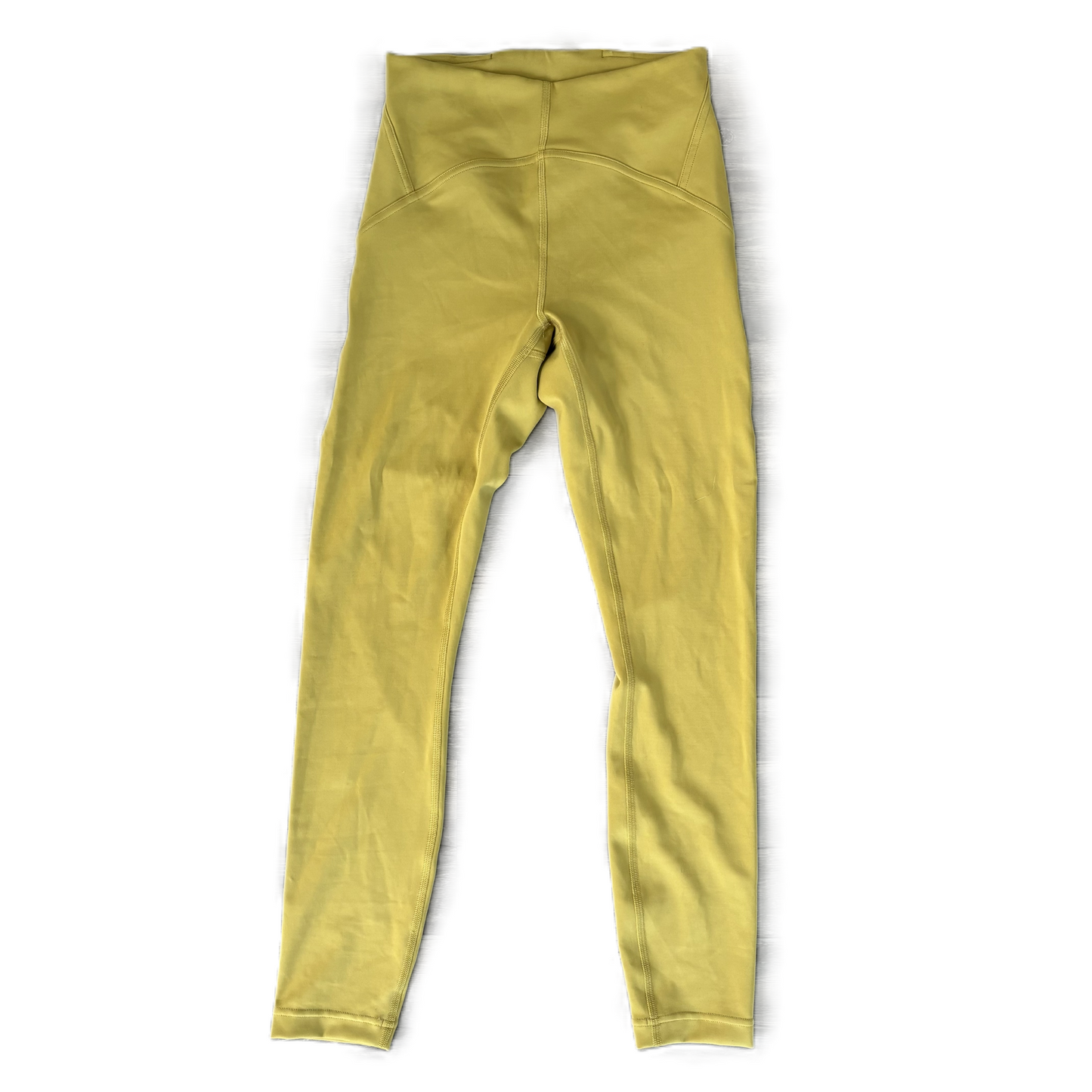 Athletic Leggings By Lululemon In Chartreuse, Size: 4