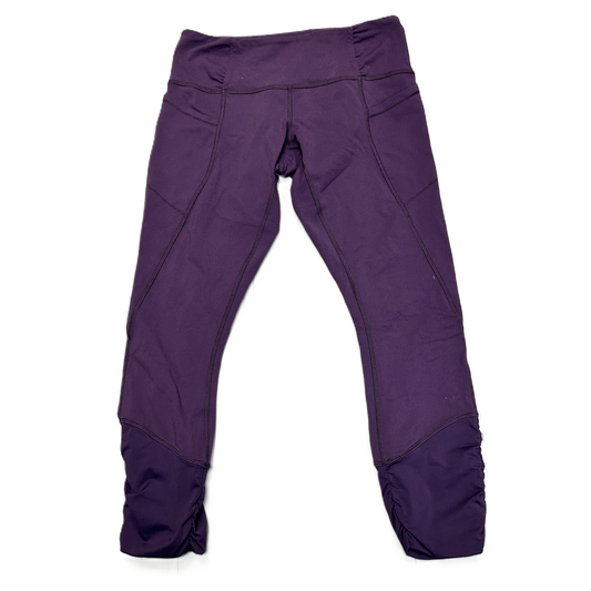 Athletic Capris By Lululemon In Purple, Size: 6