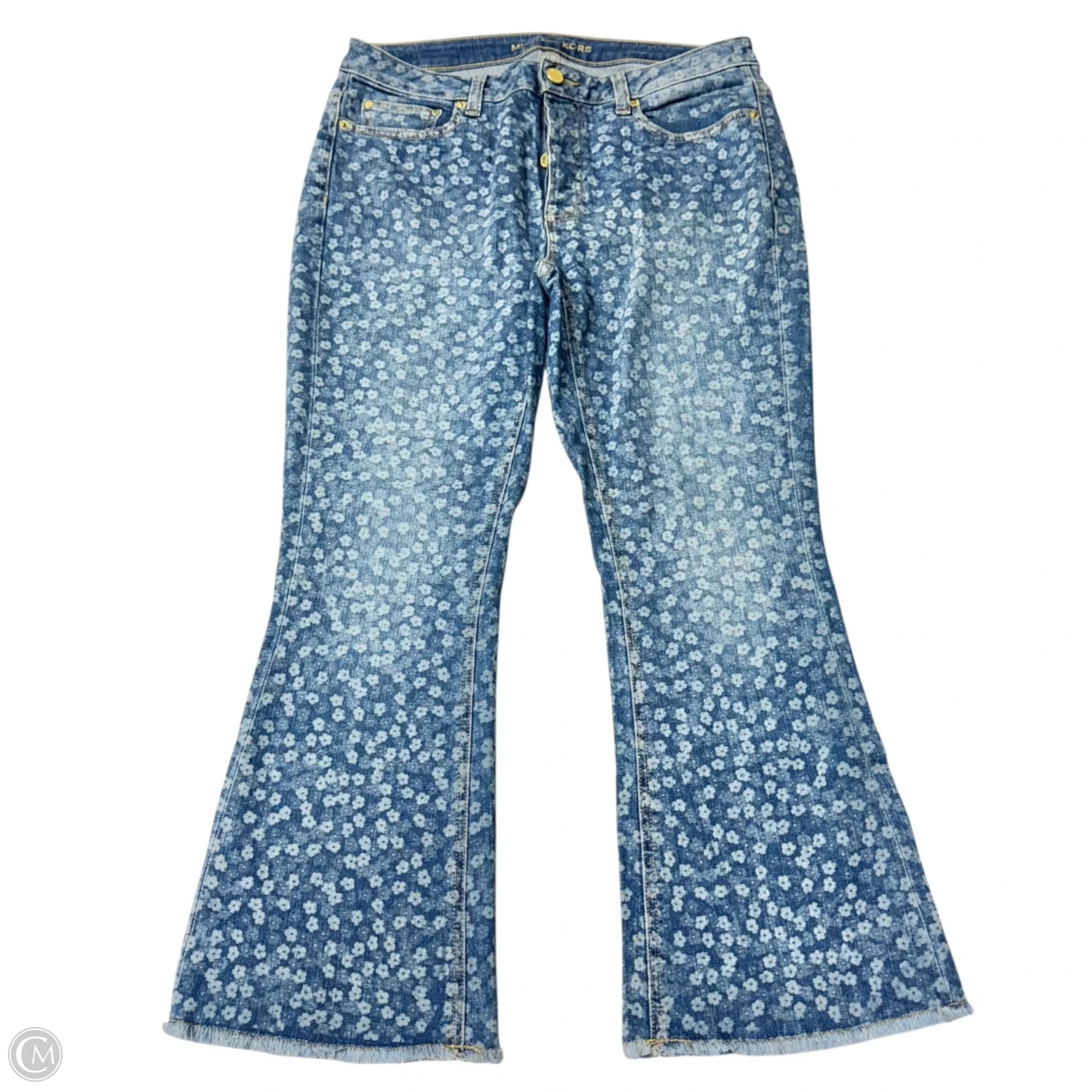 Jeans Designer By Michael Kors In Blue & White, Size: 6