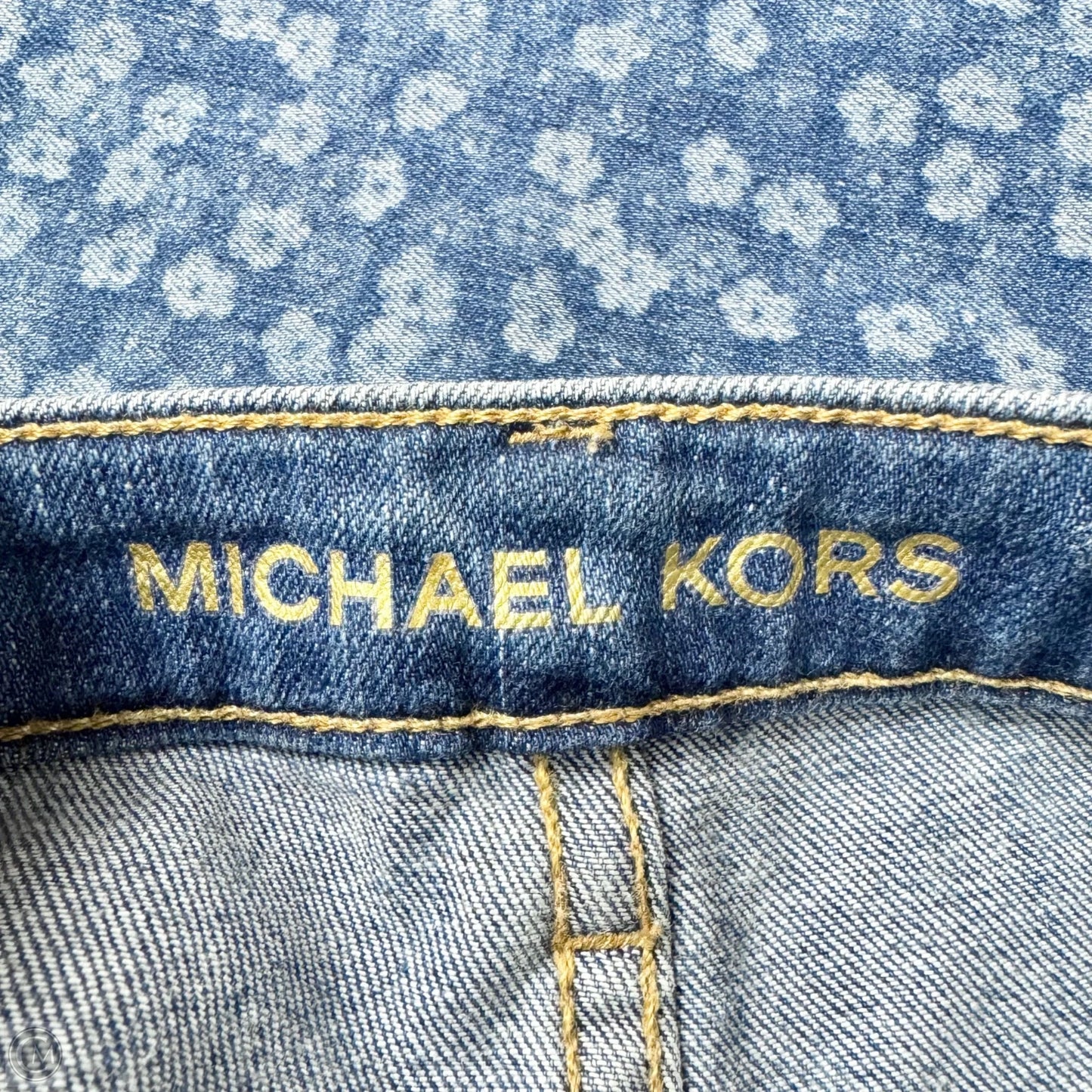 Jeans Designer By Michael Kors In Blue & White, Size: 6