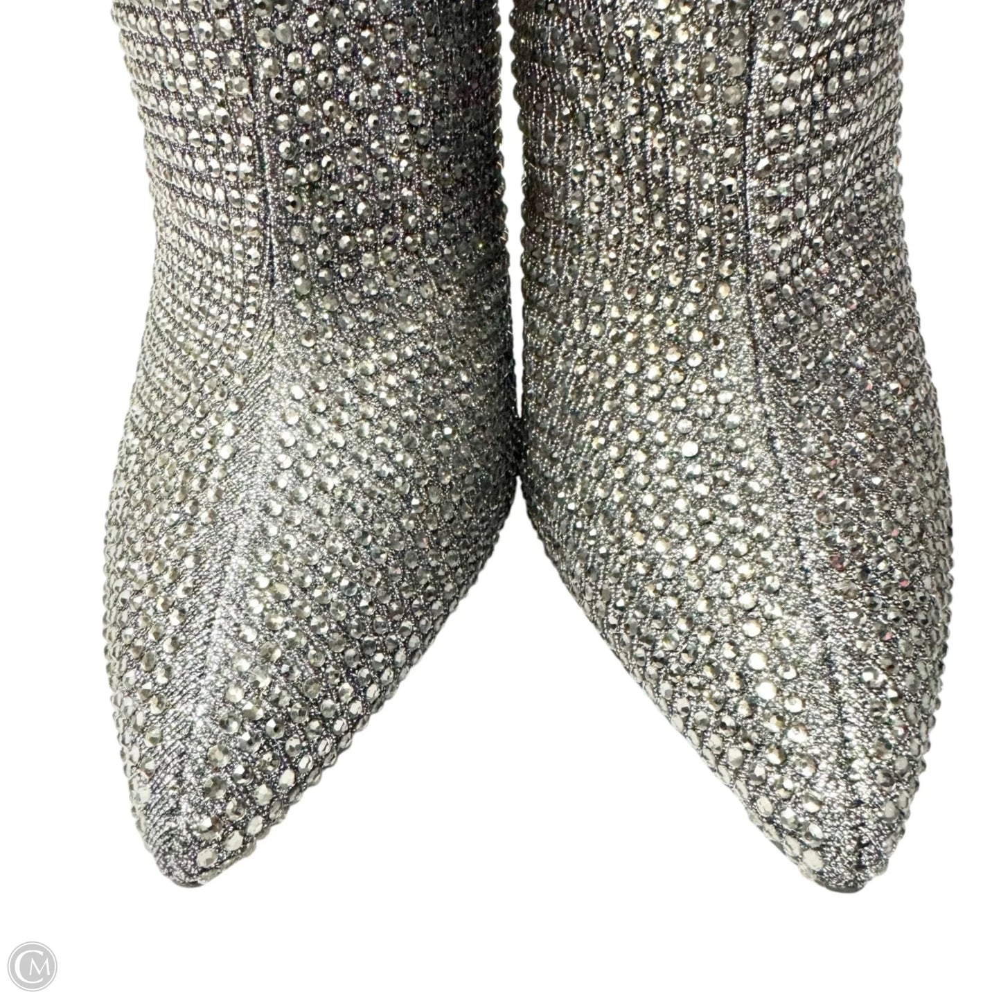 Boots Knee Heels By Jessica Simpson In Silver, Size: 8.5