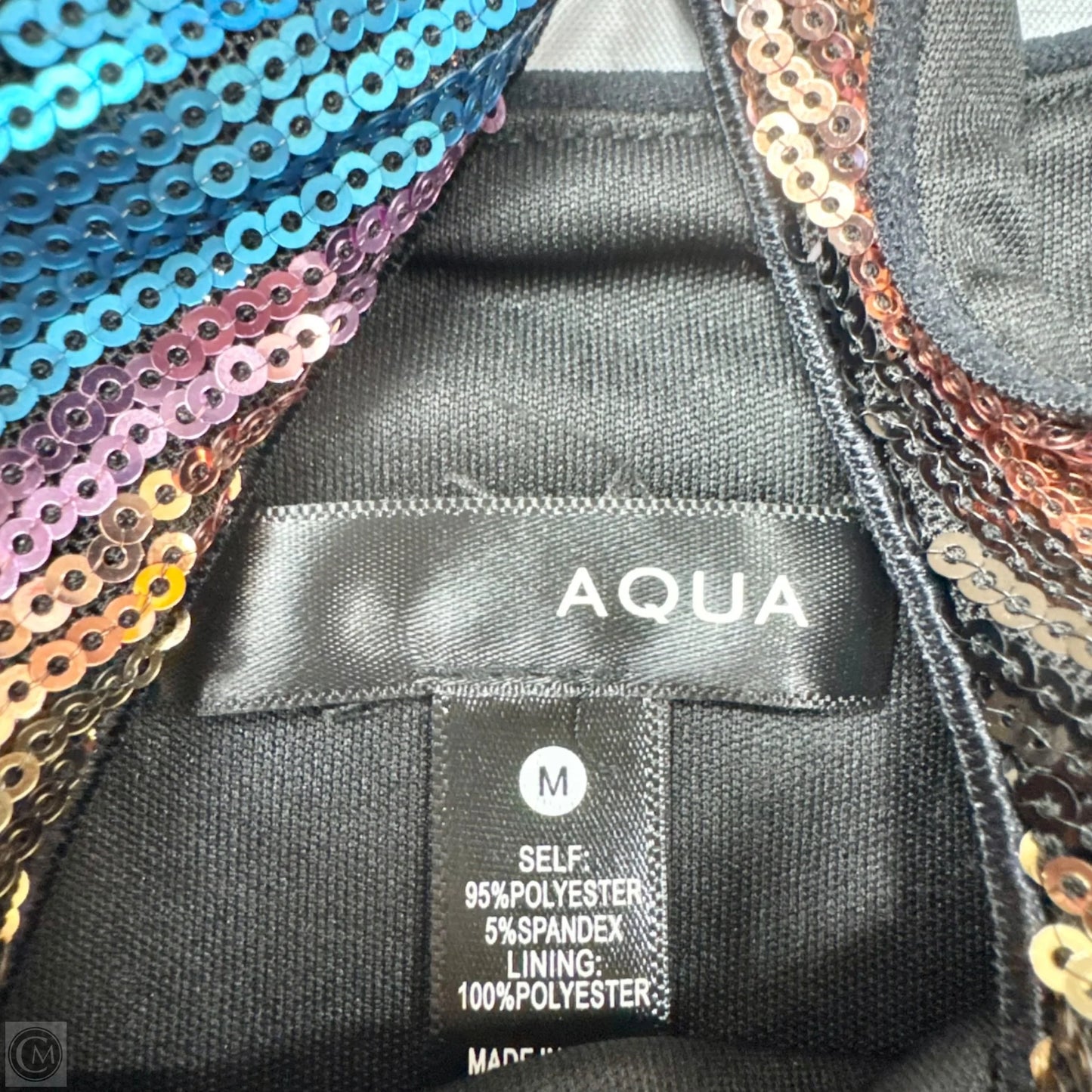 Dress Party Short By Aqua In Striped Pattern, Size: M