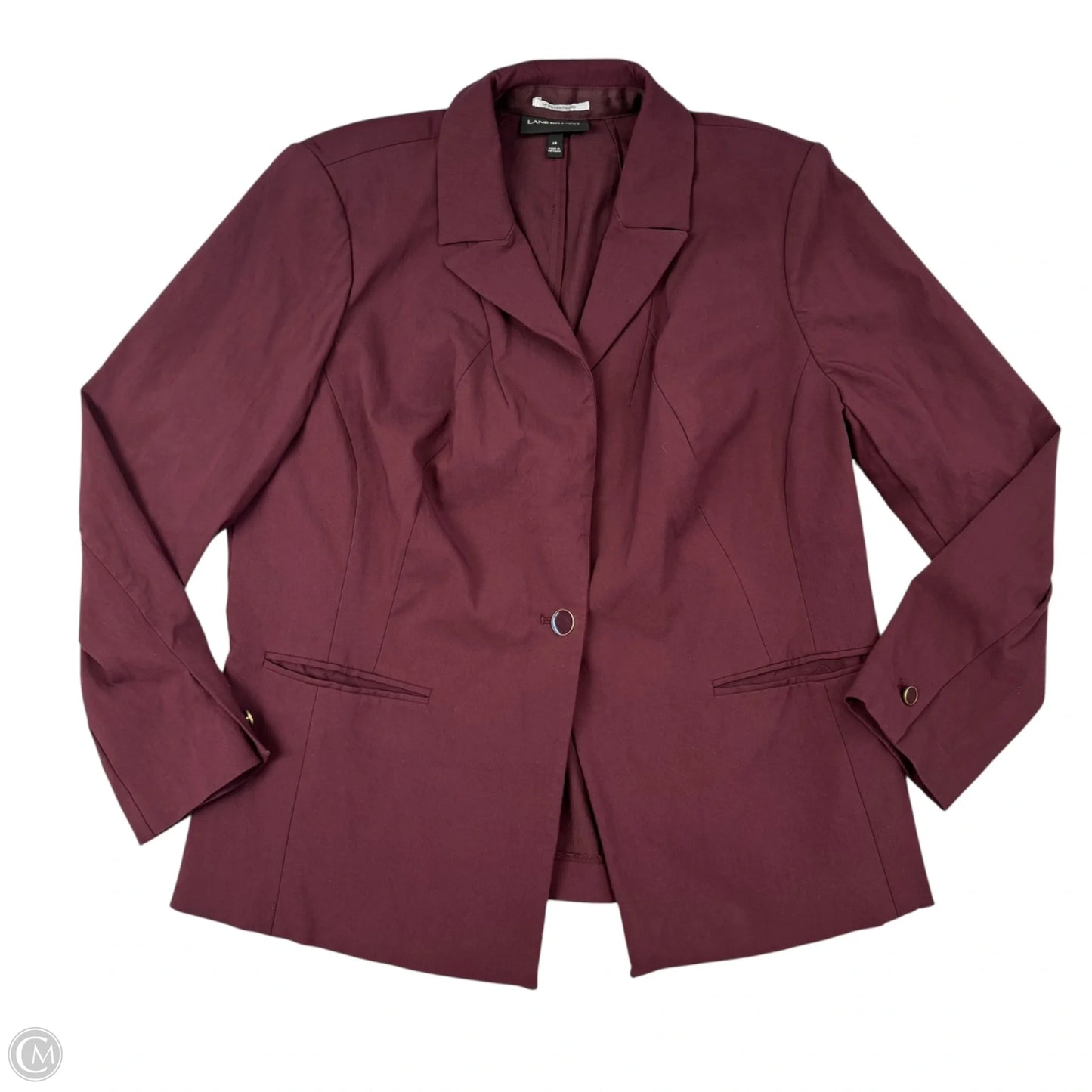 Blazer By Lane Bryant In Maroon, Size: 18