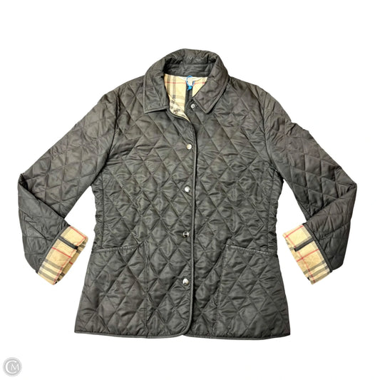 Jacket Luxury Designer By Burberry In Black, Size: S