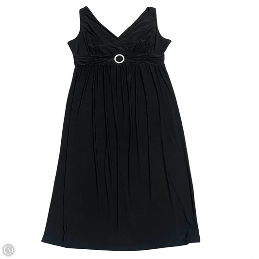Dress Party Midi By Olivia Matthews In Black, Size: 2x