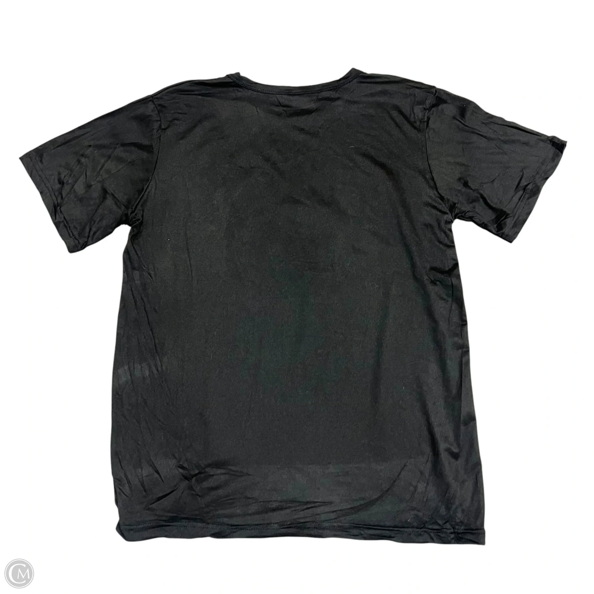Top Short Sleeve Basic In Black, Size: L
