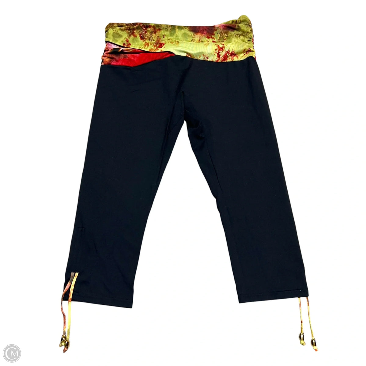 Capris By Outcast In Black & Yellow, Size: M