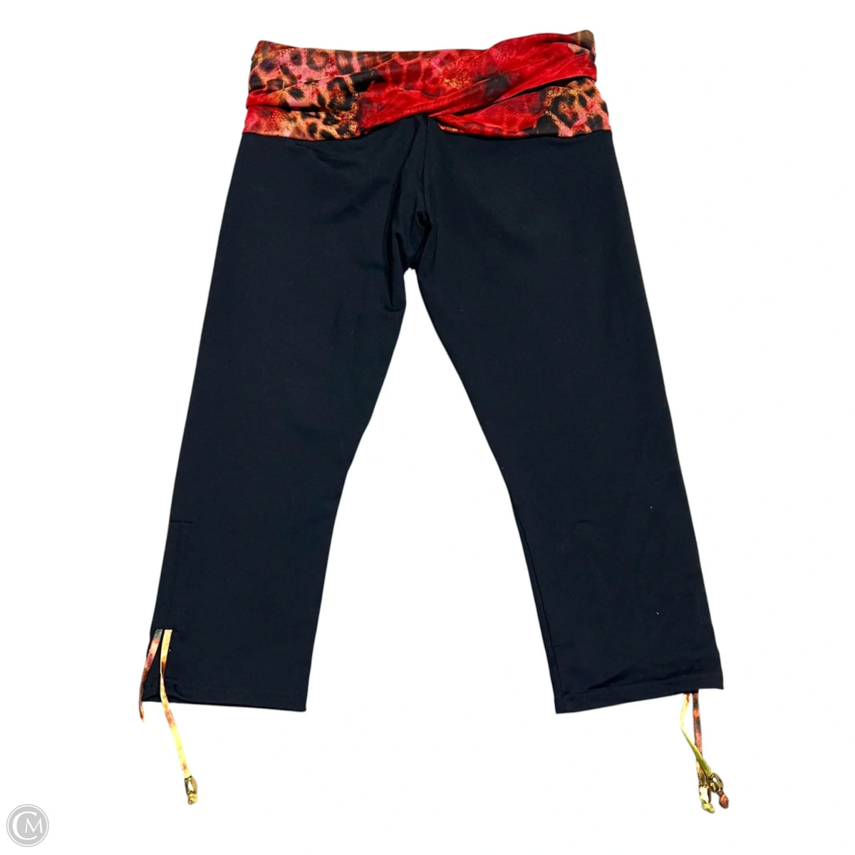 Capris By Outcast In Black & Yellow, Size: M