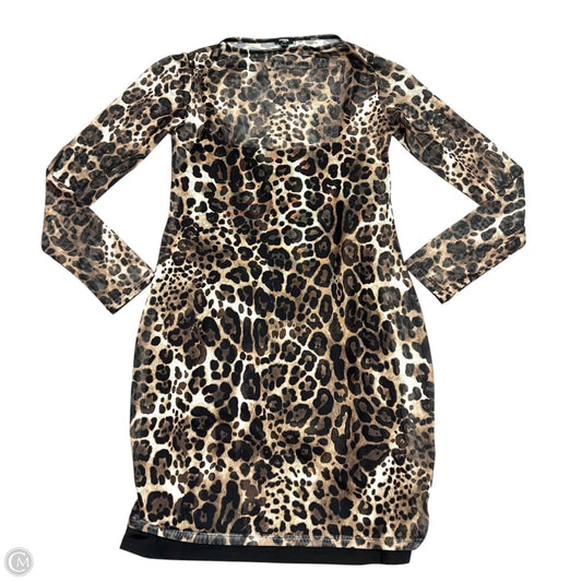 Dress Casual Short By Express In Animal Print, Size: M