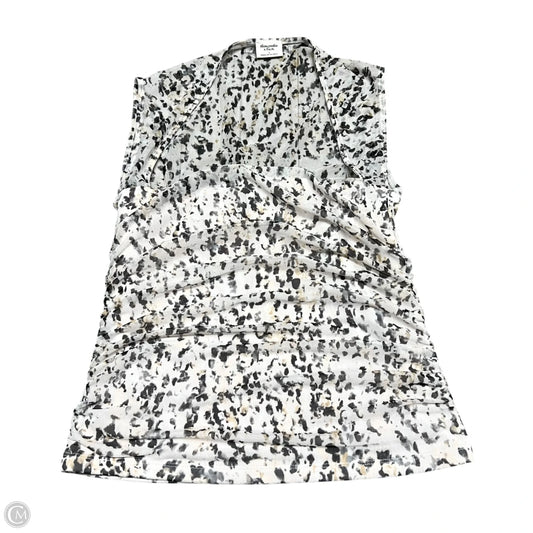 Top Sleeveless By Abercrombie And Fitch In Black & White, Size: S