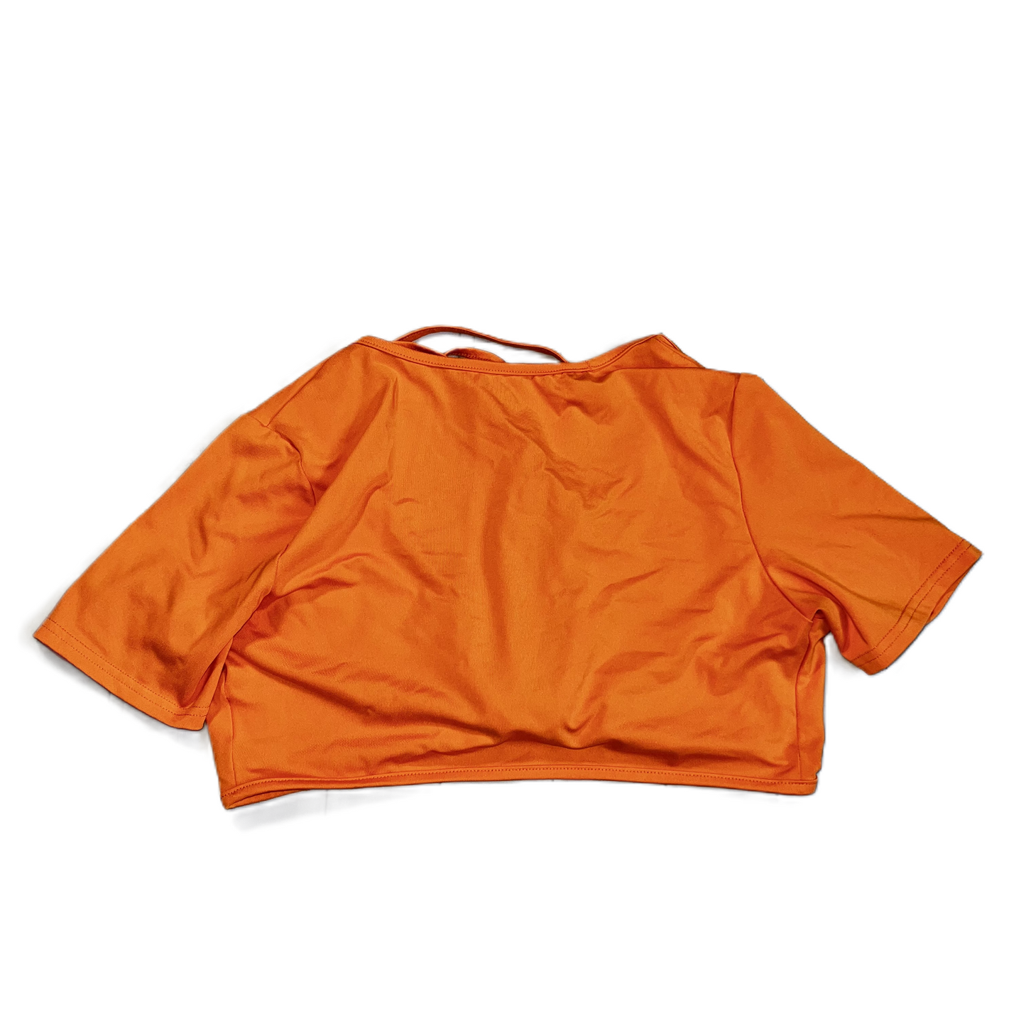 Orange Top Short Sleeve By Shein, Size: S