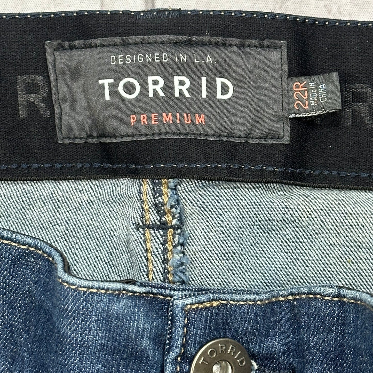 Jeans Skinny By Torrid In Blue Denim, Size: 22