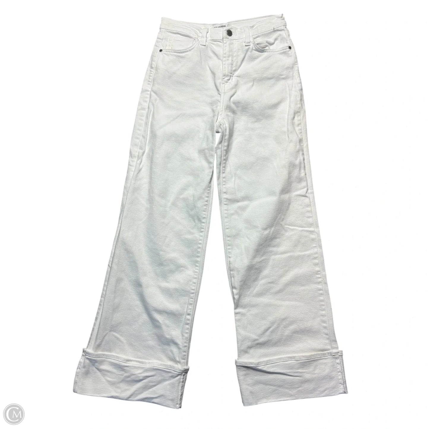 Jeans Straight By Just Black In White, Size: 2