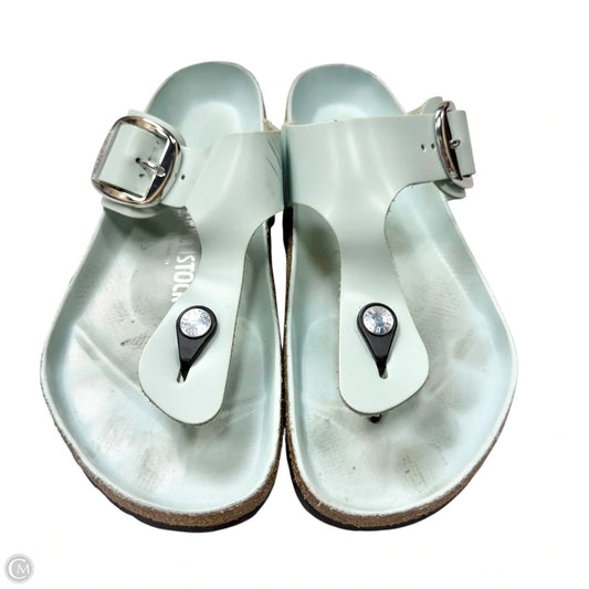 Sandals Flats By Birkenstock In Green, Size: 9.5