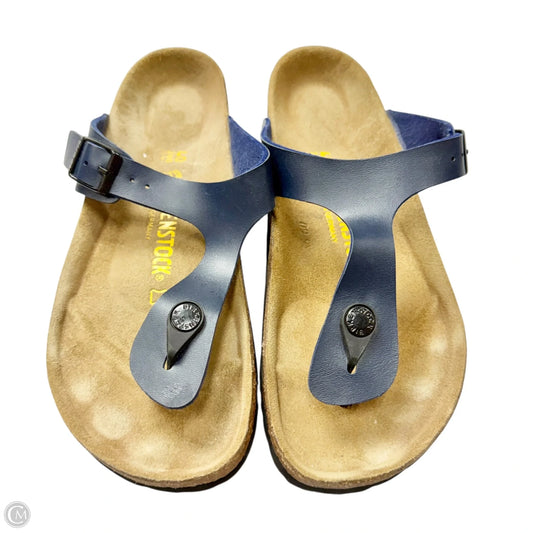 Sandals Flats By Birkenstock In Blue, Size: 9.5