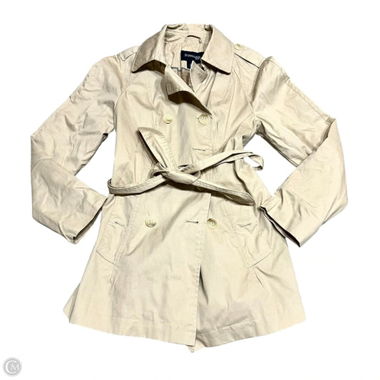 Coat Trench Coat By St Johns Bay In Tan, Size: S