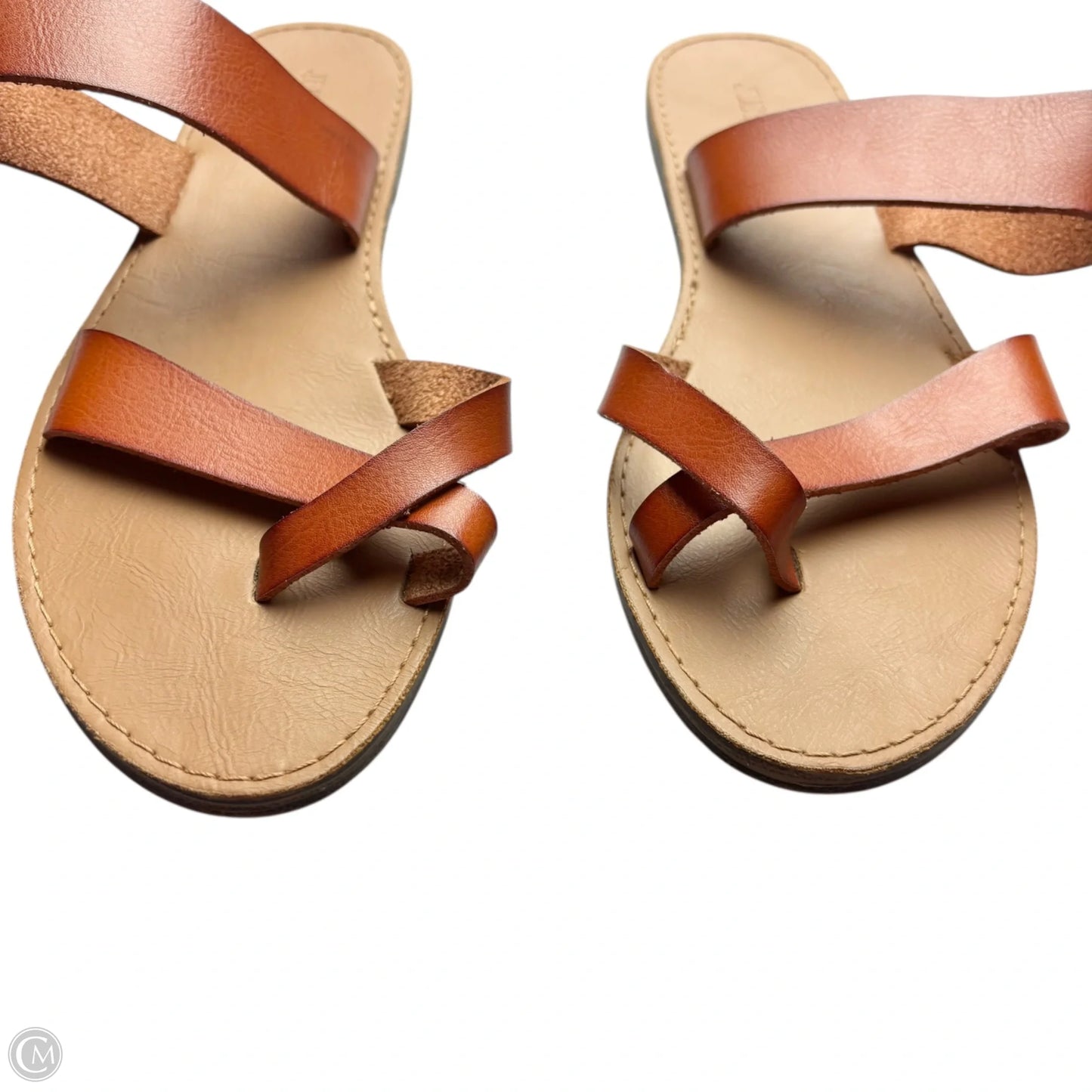 Sandals Flats By Just Fab In Brown, Size: 8