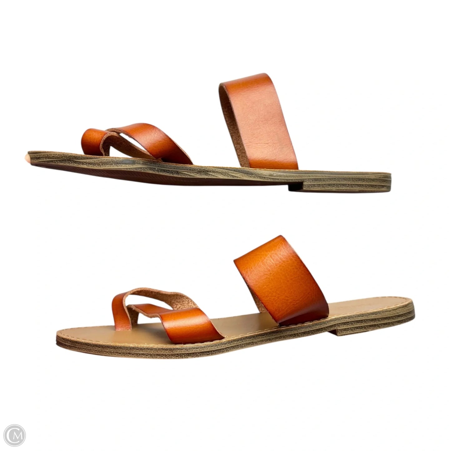 Sandals Flats By Just Fab In Brown, Size: 8