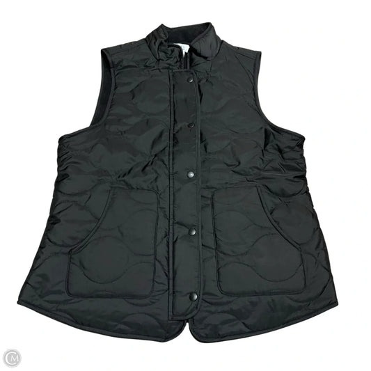 Vest Puffer & Quilted By Croft And Barrow In Black, Size: M
