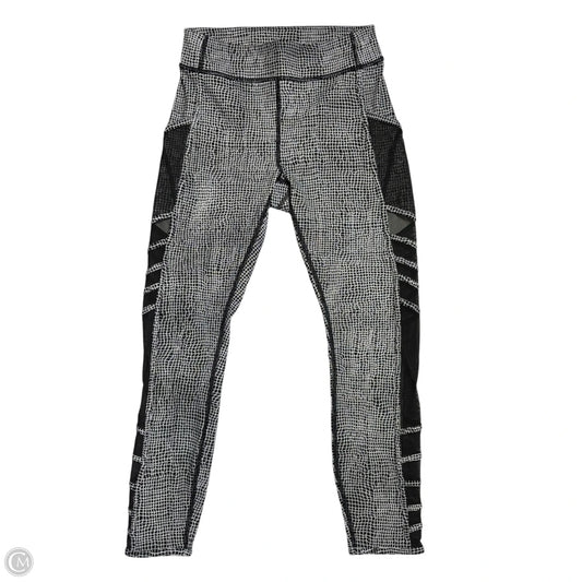 Athletic Leggings By Lululemon In Black & White, Size: S