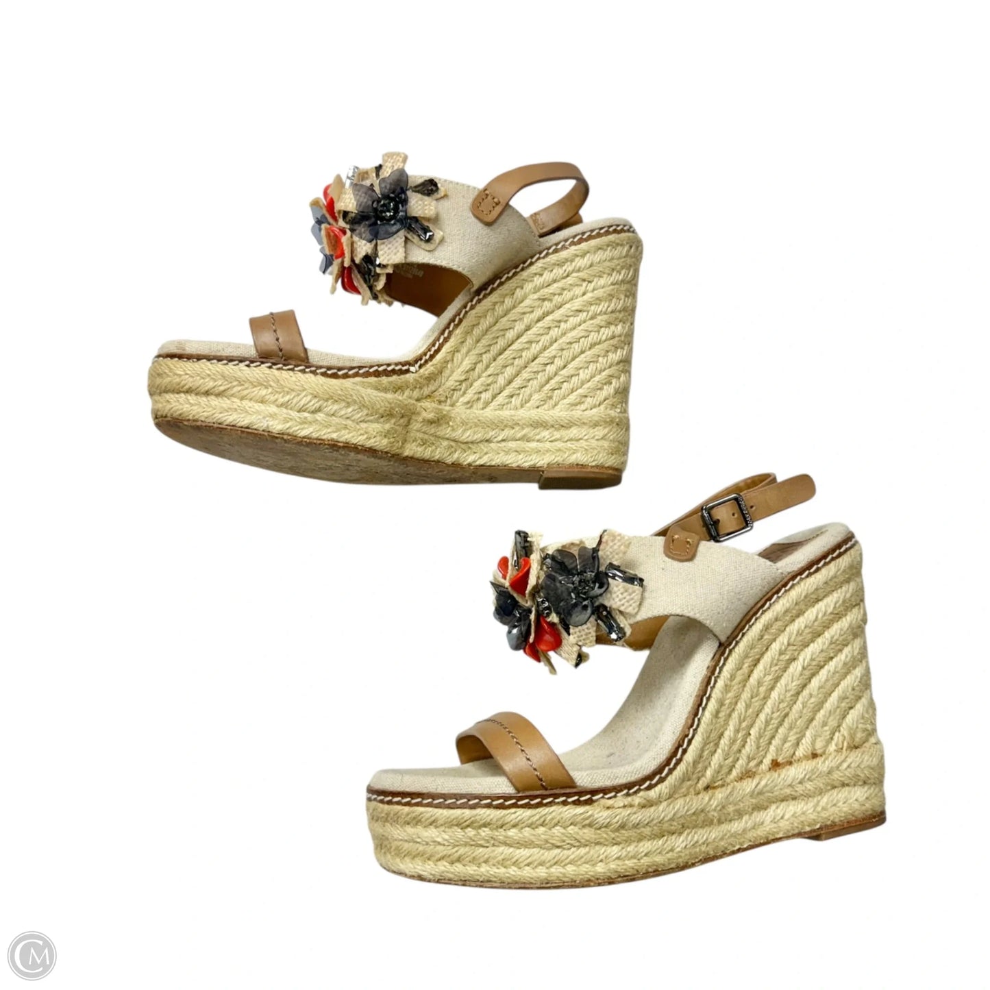 Sandals Designer By Tory Burch In Brown, Size: 7.5