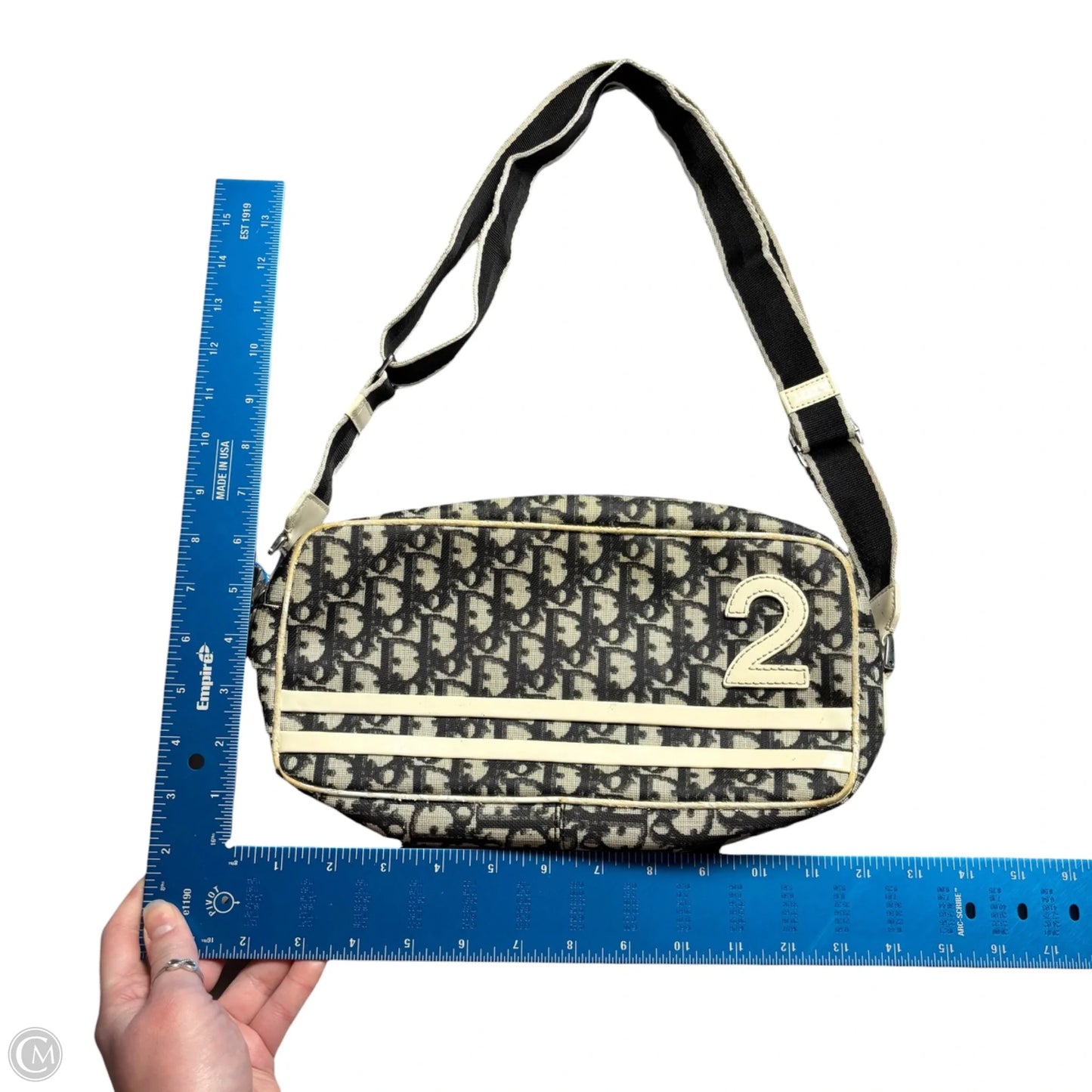 Crossbody Luxury Designer By Dior, Size: Large